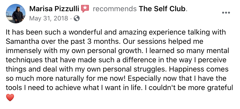 Marisa Testimonial